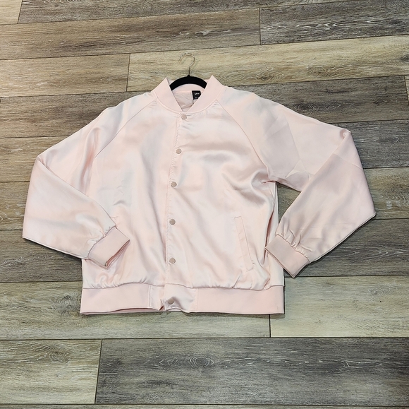 Disney Cakeworthy Marie Pink Bomber Jacket with Cat Graphic and Quote Size Xl - Picture 2 of 5